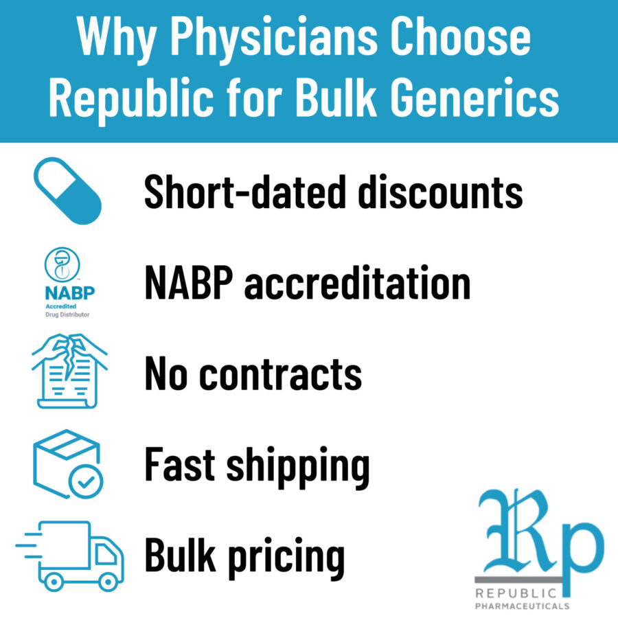 Secondary pharmaceutical wholesaler for physicians